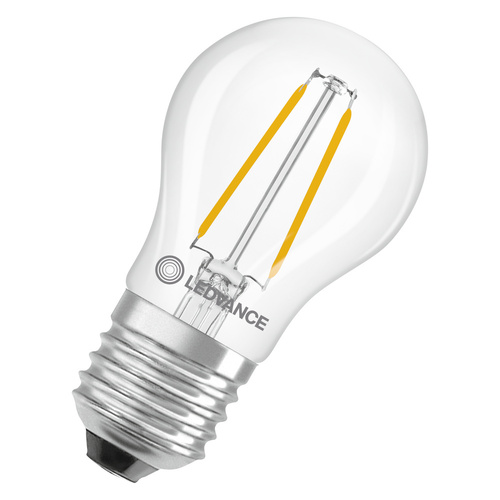 Ledvance LED-Tropfenlampe E27 827, klar LEDCl.P15FP1W827CL