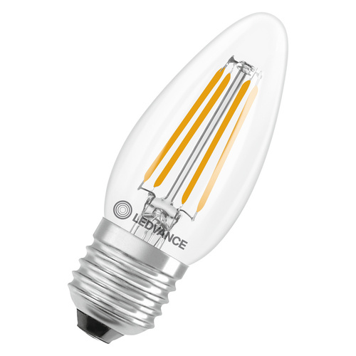 Ledvance LED-Kerzenlampe E27 827, klar LEDCl.B40FP3.4W827C