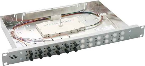Metz Connect Spleissbox bestückt OpDATfix 12SC-D OM2