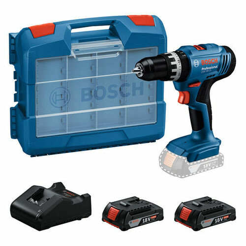 Bosch Power Tools Akku-Schlagbohrschauber, 2 x Akku GBA 18V 2.0Ah 06019K9304 Bosch Power Tools Akku-Schlagbohrschauber, 2 x Akku GBA 18V 2.0Ah 06019K9304