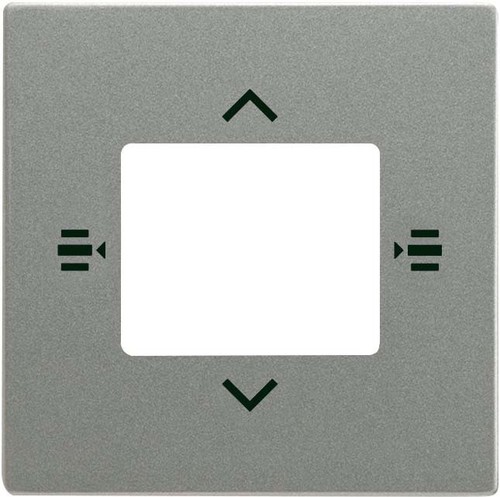 Busch-Jaeger Zentralscheibe gr/metal 7-fach KNX 6108/61-803