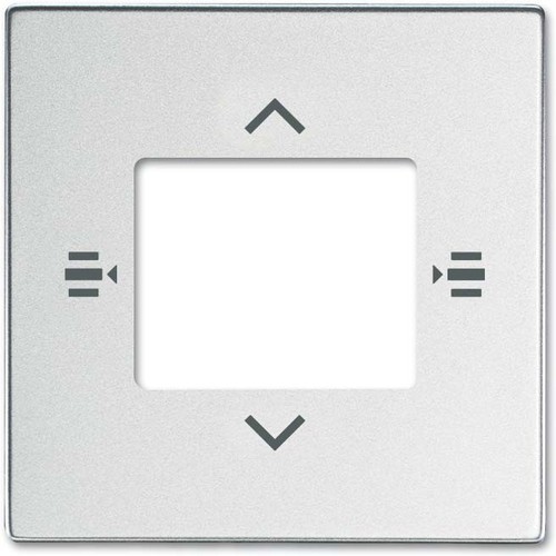 Busch-Jaeger Zentralscheibe alu/si 7-fach KNX 6108/61-83