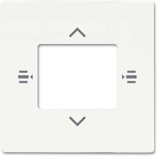 Busch-Jaeger Zentralscheibe stud-ws/mt 7-fach KNX 6108/61-884