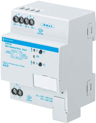 Busch-Jaeger DALI-Gateway Installationsbus KNX 6197/46 Busch-Jaeger DALI-Gateway Installationsbus KNX 6197/46