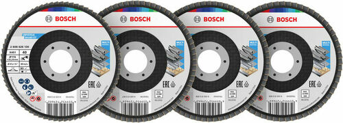 Bosch Power Tools X451 Fächerschleifscheiben Set 115 x 22,23 mm 2608626163