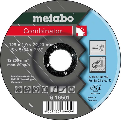 Metabowerke Trenn- u. Schruppscheibe Inox Combinator 616501000 Metabowerke Trenn- u. Schruppscheibe Inox Combinator 616501000