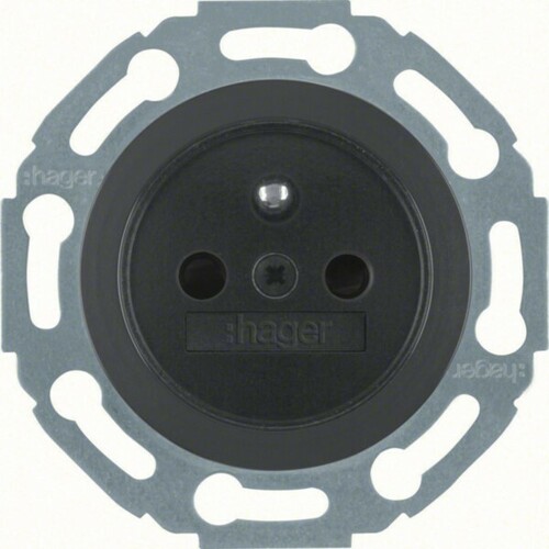 Hager Steckdose Glas schwarz,gl WTS1800BG Hager Steckdose Glas schwarz,gl WTS1800BG