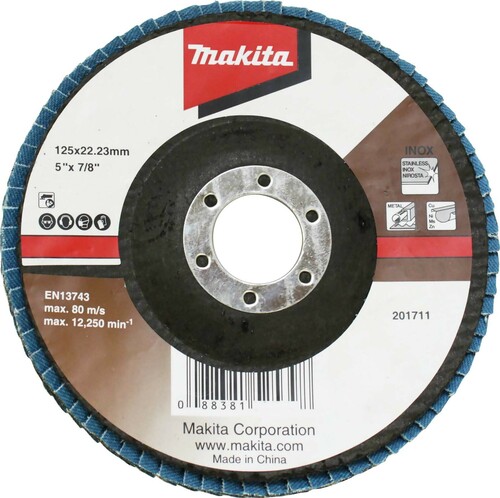 Makita Fächerschleifscheibe 125mm Z120 D-63812 Makita Fächerschleifscheibe 125mm Z120 D-63812