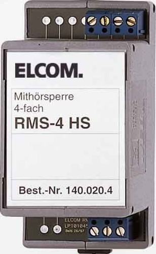 Elcom Mithörsperre für 4 Teilnehmer RMS-4 HS
