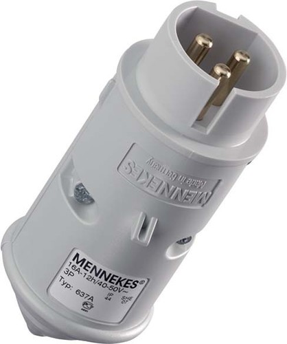 Mennekes Stecker 16A,3p,12h,50V,IP44 637A