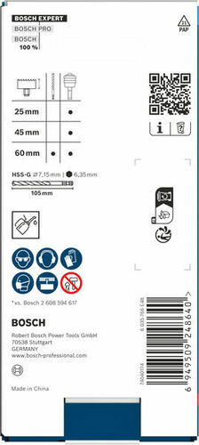 Bosch Power Tools Adapter+Zentrierboh EXP PC Plus,7,15x105 2608901966