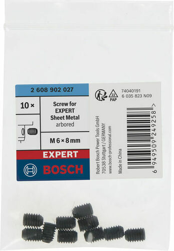 Bosch Power Tools Schraube EXP,10xM6x8mm 2608902027(VE10)