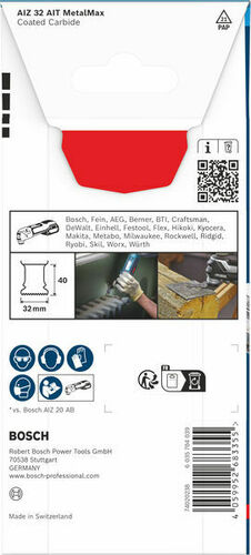 Bosch Power Tools Sägeblatt für Oszillierer EXP AIZ32AIT,40x32mm 2608902046