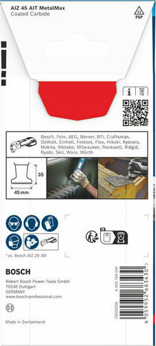 Bosch Power Tools Sägeblatt für Oszillierer EXP AIZ45AIT,35x45mm 2608902054