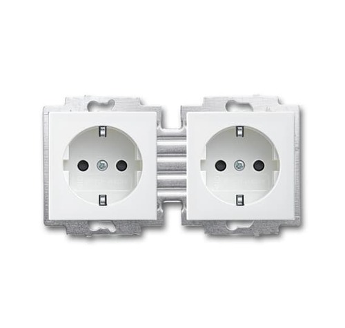 Busch-Jaeger SCHUKO Doppelsteckdose Safety+ 20-2 EUCB-914-503