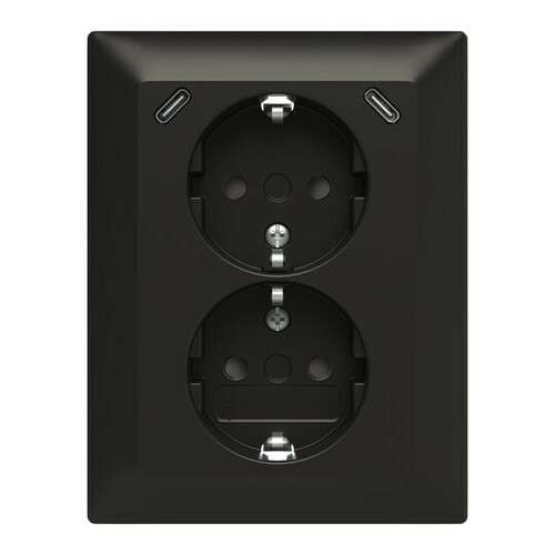 Busch-Jaeger SCHUKO-2x USB Steckdose Safety+ 202EUJRB2USBC-915