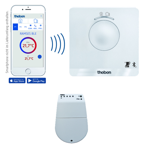Theben Digital-Uhrenthermostat Wochenprogramm RAMSES 816 BLE