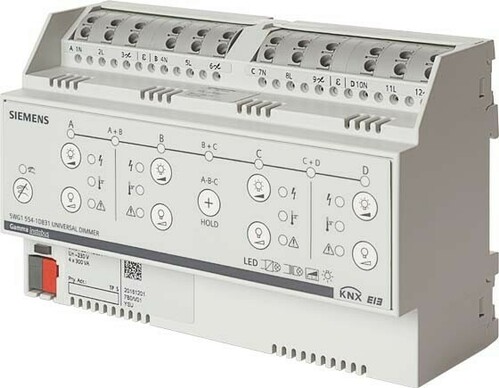 Siemens Dig.Industr. Universaldimmer 4x300VA / 1x1000VA 5WG1554-1DB31