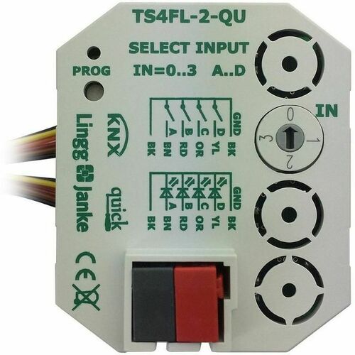 Lingg&Janke KNX-Tasterschnittstelle quick f.4 Einzeltast TS4FL-2-QU Lingg&Janke KNX-Tasterschnittstelle quick f.4 Einzeltast TS4FL-2-QU