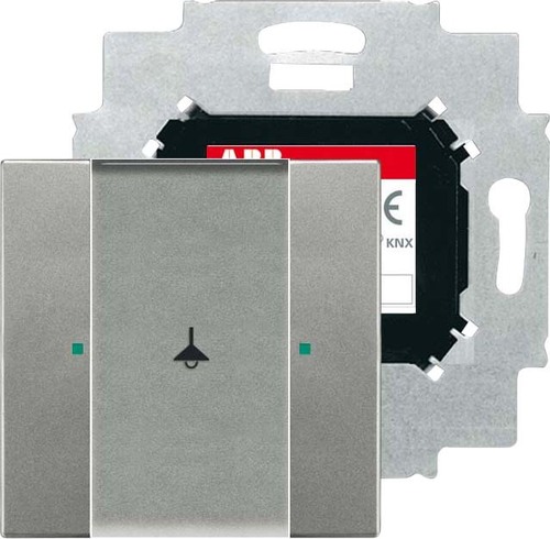 Busch-Jaeger Bedienelement 1-fach graumetallic 6125/01-803-500 Busch-Jaeger Bedienelement 1-fach graumetallic 6125/01-803-500