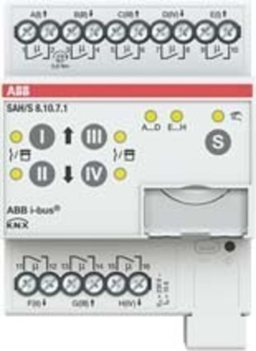 ABB Stotz S&J Schalt-/Jalousieaktor 8fach 10A, REG SAH/S8.10.7.1