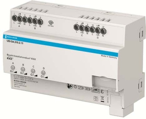 Busch-Jaeger LED-Dimmer 4 x 315 W/VA, B UD/S4.315.2.11 Busch-Jaeger LED-Dimmer 4 x 315 W/VA, B UD/S4.315.2.11