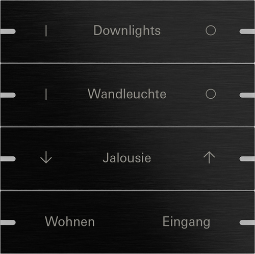 Gira Wippenset 4-fach Tastsens.4 TS4 Alu 5034126 Gira Wippenset 4-fach Tastsens.4 TS4 Alu 5034126