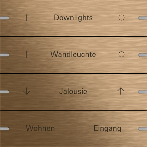 Gira Wippenset 4-fach Tastsen.4 TS4 Bronze 503438 Gira Wippenset 4-fach Tastsen.4 TS4 Bronze 503438