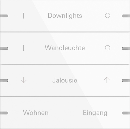 Gira Wippenset 4-fach Tastsens.4 TS4 reinweiß 5034903 Gira Wippenset 4-fach Tastsens.4 TS4 reinweiß 5034903