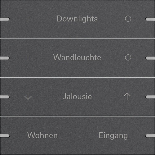 Gira Wippenset 4-fach Tastsens.4 TS4 Anthr 5034928 Gira Wippenset 4-fach Tastsens.4 TS4 Anthr 5034928