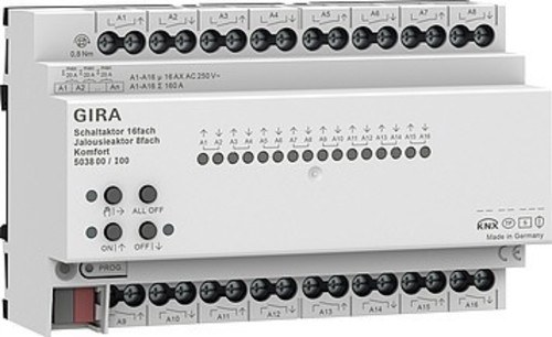 Gira Schalt-, Jalousieaktor 16f/8f 16 A 503800