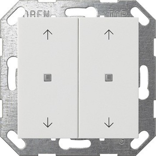 Gira Taster Wippe KNX, 2-fach Reinweiß 517403