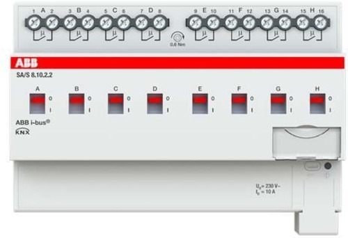 ABB Stotz S&J Schaltaktor 8fach, 10A, REG SA/S8.10.2.2