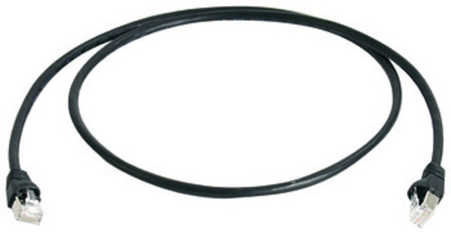 Telegärtner Patchkabel S/FTP 6A schwarz 0,5m 100007969