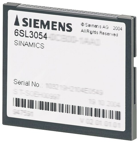 Siemens Dig.Industr. Sinamics S120 Cf Card V4.6 PERFORMANCE 6SL3054-0EG01-1BA0 Siemens Dig.Industr. Sinamics S120 Cf Card V4.6 PERFORMANCE 6SL3054-0EG01-1BA0