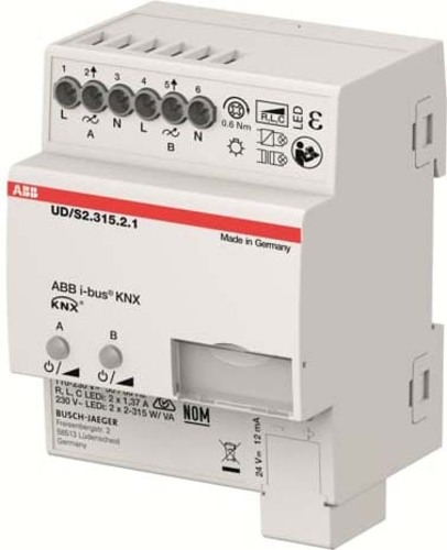 ABB Stotz S&J LED-Dimmer 2 x 315 W/VA, B UD/S2.315.2.1