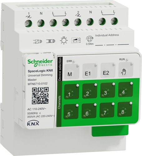 Schneider Electric Master Dimmer SpaceLogic KNX,2fach MTN6710-0102