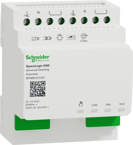 Schneider Electric Erweiterung Dimmer SpaceLogic KNX MTN6810-0102