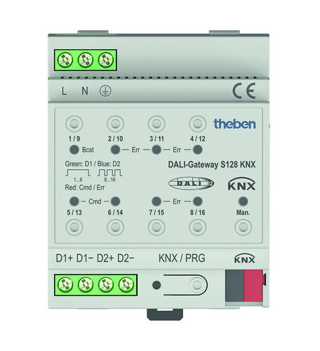 Theben Schnittstelle 2-Kanal DALI-Gateway S128KNX
