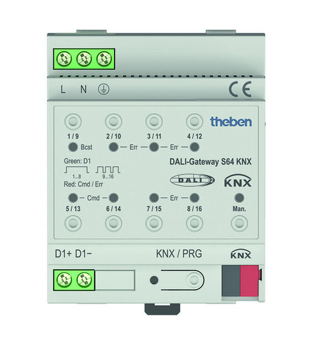 Theben Schnittstelle 1-Kanal DALI-Gateway S64 KNX