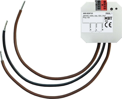 MDT technologies Schaltaktor 2-fach UP 10A, 230VAC, Kompakt AKK-02UP.03