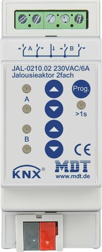 MDT technologies Jalousieaktor 2-fach REG, 10A, 230VAC JAL-0210.02