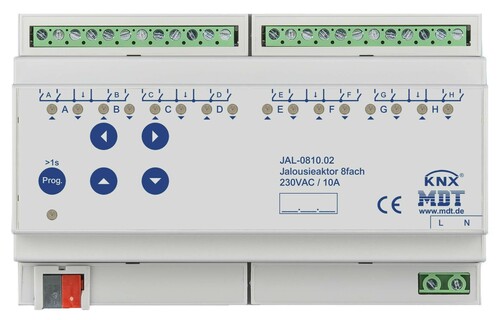 MDT technologies Jalousieaktor 8-fach REG, 10A, 230VAC JAL-0810.02