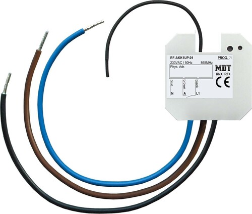 MDT technologies KNX RF+Funk Schaltaktor 1-fach,UP,10A,230VAC RF-AKK1UP.01