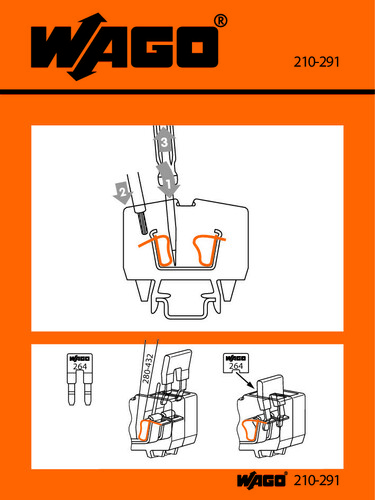 WAGO GmbH & Co. KG Handhabungsaufkleber 210-291 WAGO GmbH & Co. KG Handhabungsaufkleber 210-291