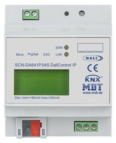 MDT technologies DaliControl IP Gateway PRO64 DALI-2,4TE,REG SCN-DA641P.04S