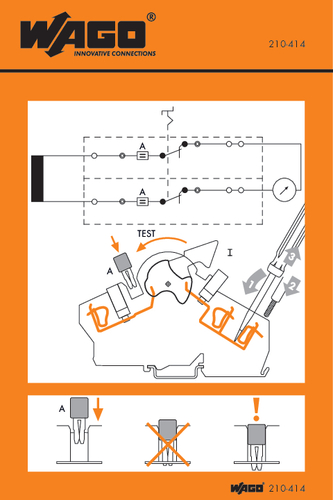 WAGO GmbH & Co. KG Handhabungsaufkleber 210-414