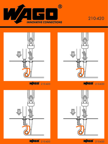 WAGO GmbH & Co. KG Handhabungsaufkleber 210-420 WAGO GmbH & Co. KG Handhabungsaufkleber 210-420