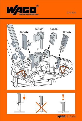 WAGO GmbH & Co. KG Handhabungsaufkleber 210-424 WAGO GmbH & Co. KG Handhabungsaufkleber 210-424