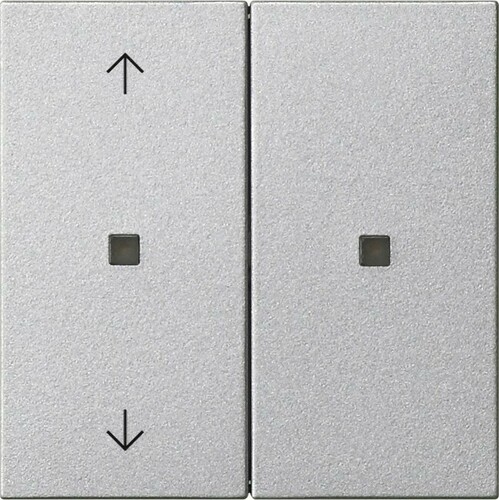 Gira KNX RF Bedienaufsatz 2-f. Alu 510826
